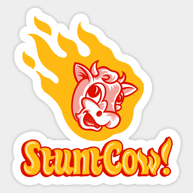 StuntCow! Sticker by GiMETZCO!